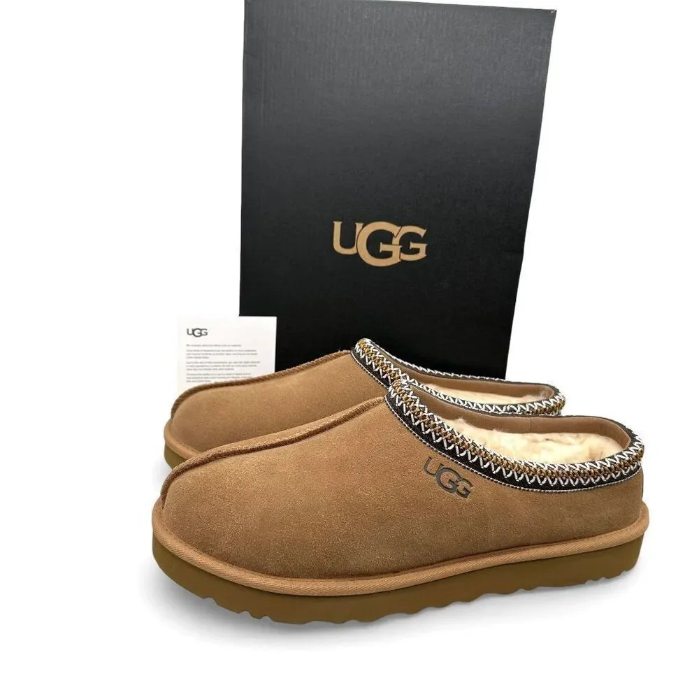 UGG Tasman II Shearling Slipper Slide Chestnut Slip-on Men’s 12 New In Box
